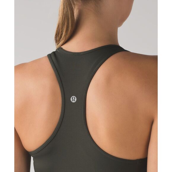 Lululemon Racerback Scoopneck Tank Army Green (Gator Green) - Picture 7 of 8